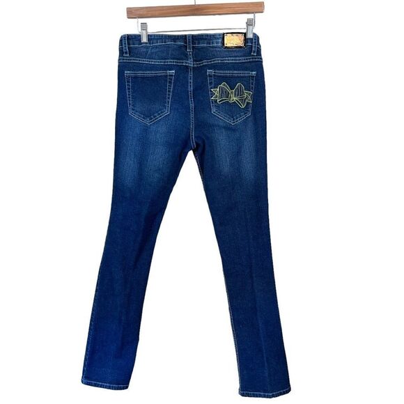 Baby Phat Y2K Embellished Bow Pocket Jeans - Picture 1 of 16